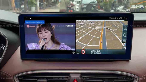 Màn hình DVD Android xe Hyundai Santafe 2018-nay | Màn nguyên khối 12.3 inch